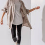 PREMIUM SOFT FRAYED HEM GAUZE WASHED SHIRT