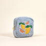 Teddy Pouch–Square Citrus & Pearls