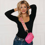 Ellie Crossbody Bag - Pink