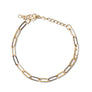 Gold Chain Bracelet-Paper Clip, Gilded Collection