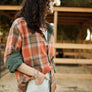 Reversible Corduroy and Plaid Button Down Shirt