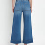 HIGH RISE DOUBLE CUFFED BAGGY WIDE JEANS V3589