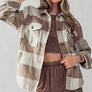 BELLA TEDDY PLAID SHACKET