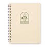 Forage New Paths Mushroom Journal: Lined Notebook: French Vanilla