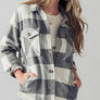 BELLA TEDDY PLAID SHACKET