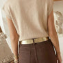 Spring 2026 Cowgirl Horseshoe Mock Neck Knit Top (S-XL)
