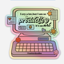 I Cry A Lot But I Am So Productive - Taylor Swift Sticker