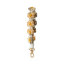 Macrame Multicolor Daisy Flower Wristlet Keychain: Assorted