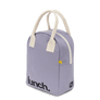 Zipper Lunch Bag - ‘Lunch’ Lavender
