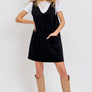 CASUAL OVERALL CORDUROY DRESS