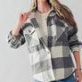 BELLA TEDDY PLAID SHACKET