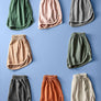 ALYSSA CASUAL COMFORT DOLPHIN SHORTS: TIMELESS TAUPE