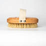 Vegan exfoliating dry body brush - dry brushing skin: Boar hair / branded