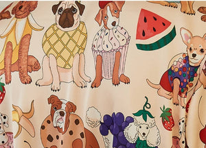 Dessert and Dog Print Pajamas