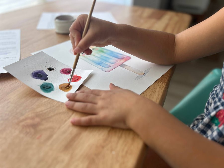 Kids' All-In-One Watercolor Kit - Happy Rainbow