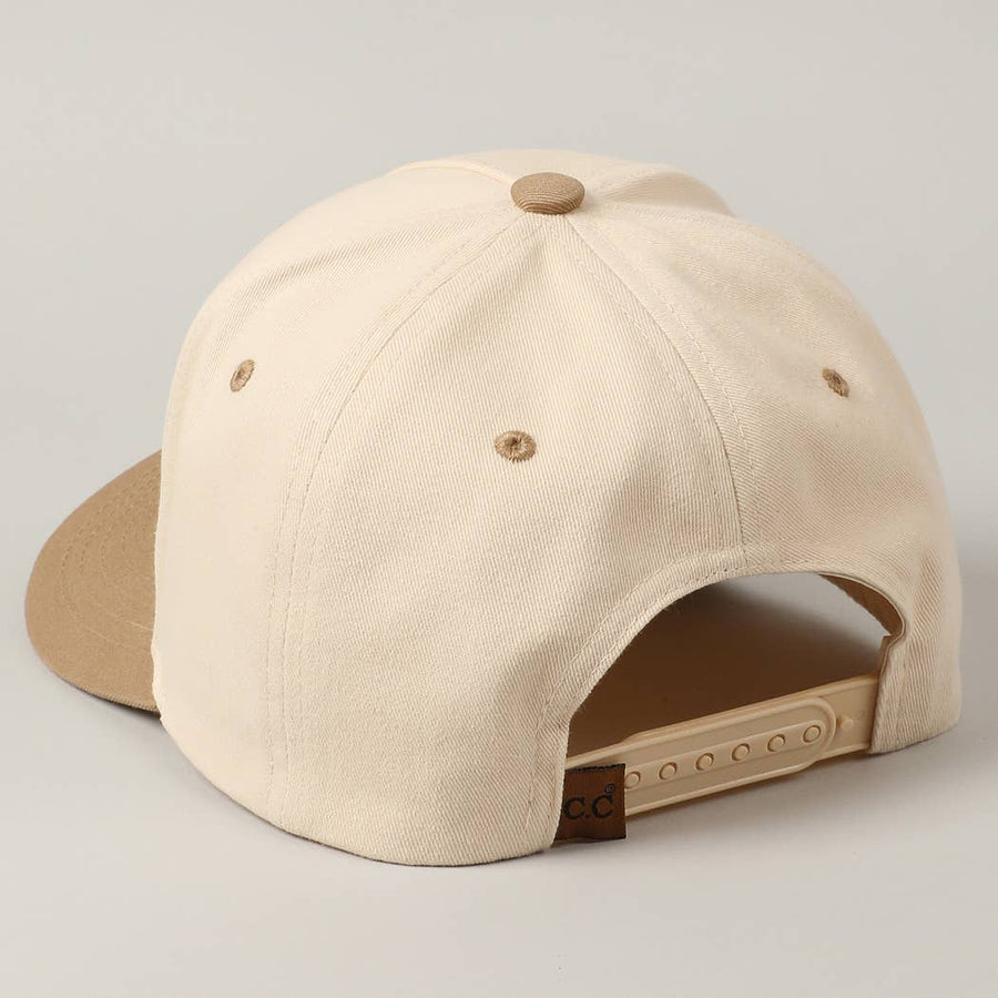 Sorry About My Husband Embroidery Two-Tone Canvas Cap