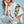POL- V-neck floral print multi color peace patch top