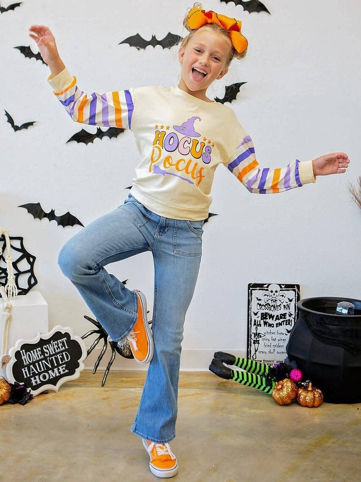 Hocus Pocus Striped Sweatshirt