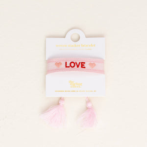 Woven Word Bracelet - Love