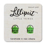 Retro Treat Bucket Earrings - Witch // Halloween Earrings