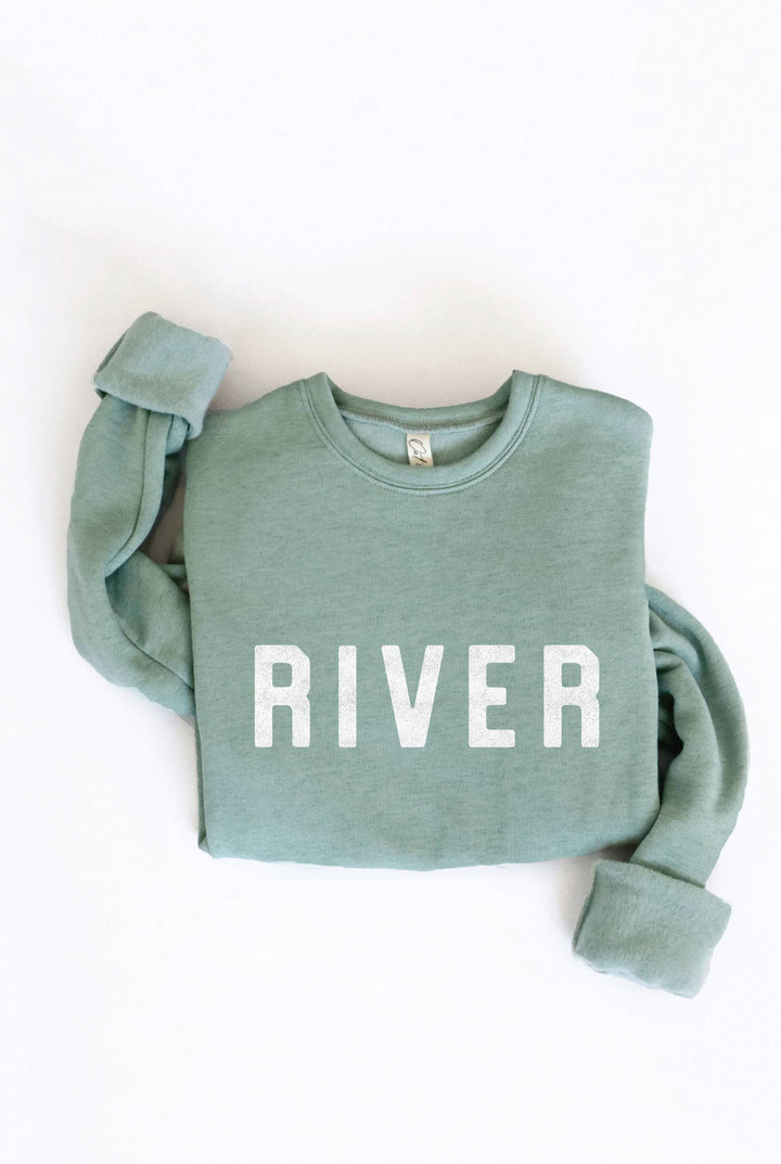 RIVER Graphic Sweatshirt: XL