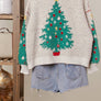 Merry Pine V-Neck Knit Cardigan