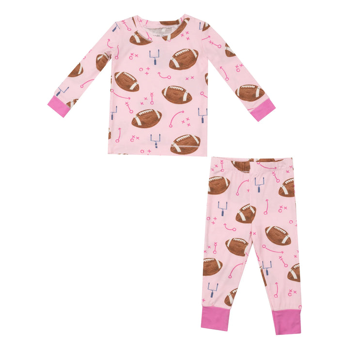 Bamboo Loungewear- Pink Football