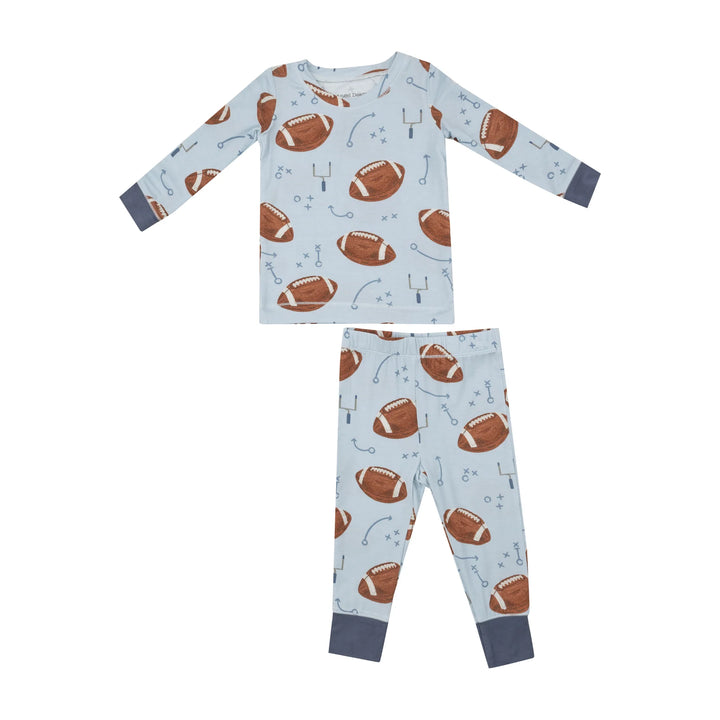 Footballs Blue- L/S Loungewear Set