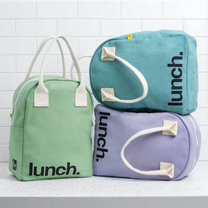 Zipper Lunch Bag - ‘Lunch’ Lavender