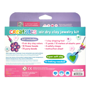 Creatibles Air Dry Clay Jewelry Kit - Blissful Bloom