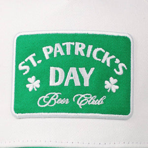 ST. Patrick's Day Embroidery Patch Trucker Hat