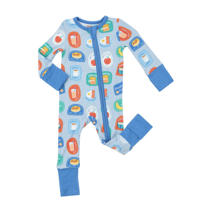 Breakfast Club Patches 2 Way Zipper Romper 12-18M