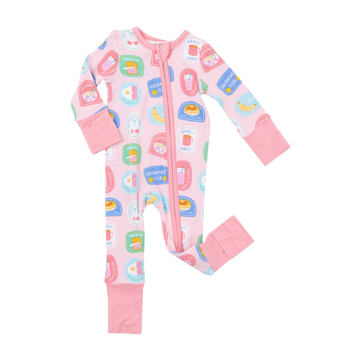 Breakfast Club Patches 2 Way Zipper Romper 12-18M