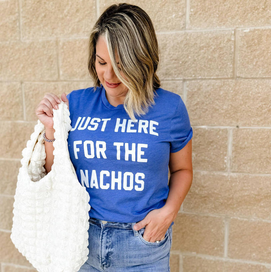 Just Here for the Nachos Shirt, Football Tee, Game Day Shirt