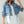 Utility Cropped Drawstring Hem Stand Collar Denim Jacket