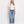 HIGH RISE DISTRESSED HEM CROP STRAIGHT JEANS BLINK / 25