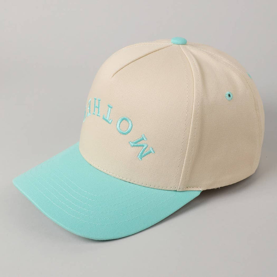 MOTHER Upside Down Lettering Embroidery Cap