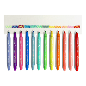 Switch-Eroo Sparkle Glittery Color Changing Markers- 12 pc