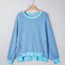66Sweetheart Hot Pink Lucky Distressed Knit Top (S-XL)