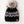 Black & Speckled Patterned Pom Hat