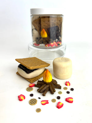 S'mores Mini Dough-Travel Sensory Dough-S'mores Scented Play Dough