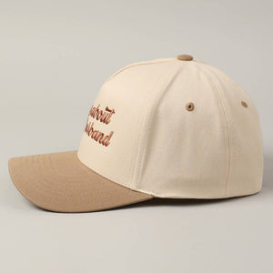 Sorry About My Husband Embroidery Two-Tone Canvas Cap