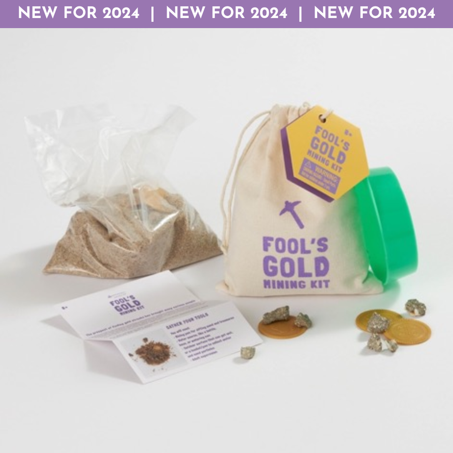 Fool's Gold Mining Kit - Sift Real Sand and Crystals!