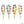 Macrame Multicolor Daisy Flower Wristlet Keychain: Assorted