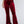 Cher Velvet Flare Pants - Burgundy