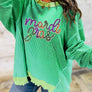 66Sweetheart Hot Pink Lucky Distressed Knit Top (S-XL)