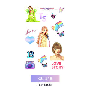 Taylor Swift Eras Tour Temporary Tattoos