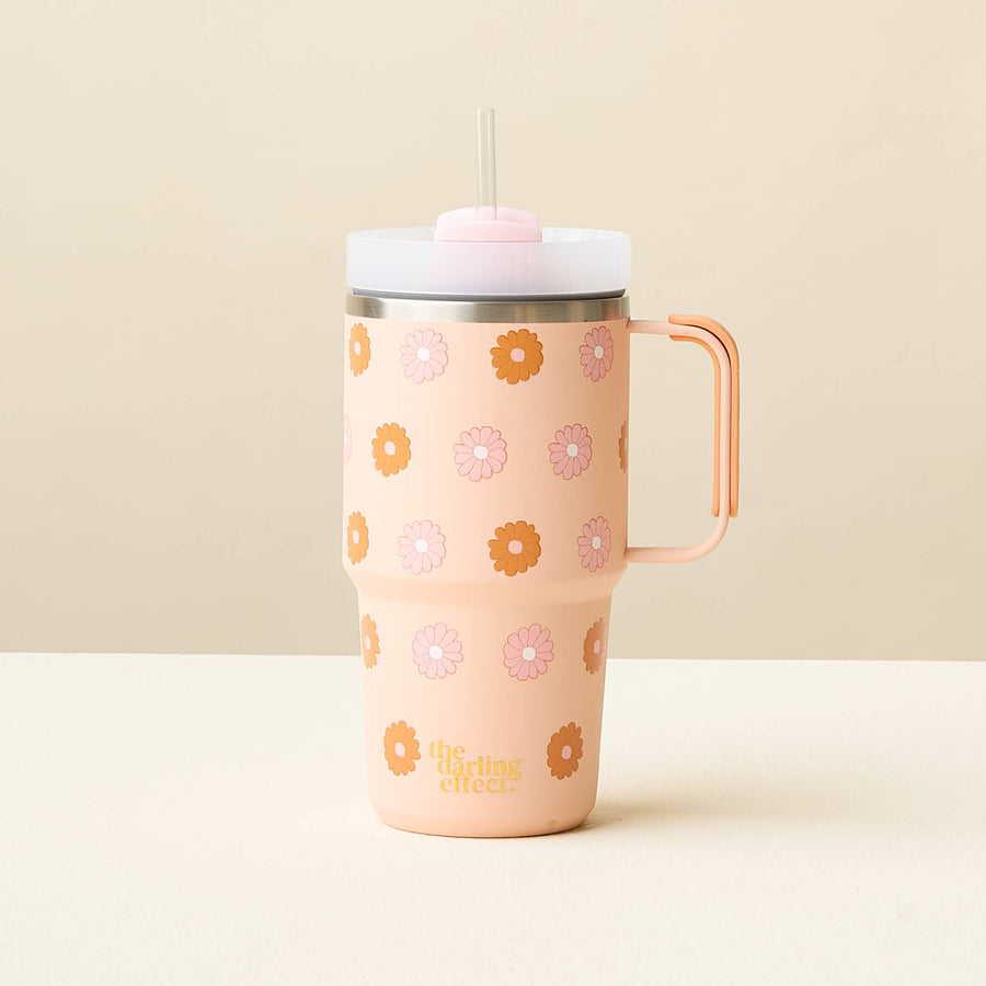 20 oz Mini On-The-Go-Darling Daisy Peach