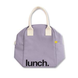 Zipper Lunch Bag - ‘Lunch’ Lavender