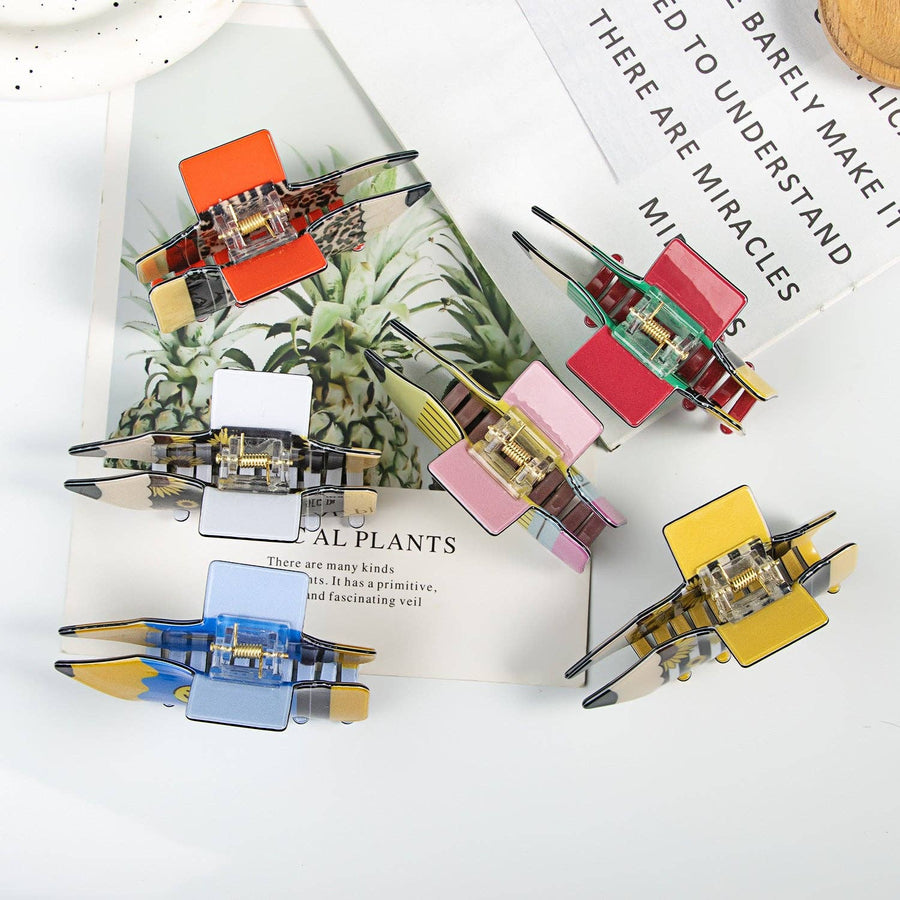 Fun School Pencil Hair Claw Clips